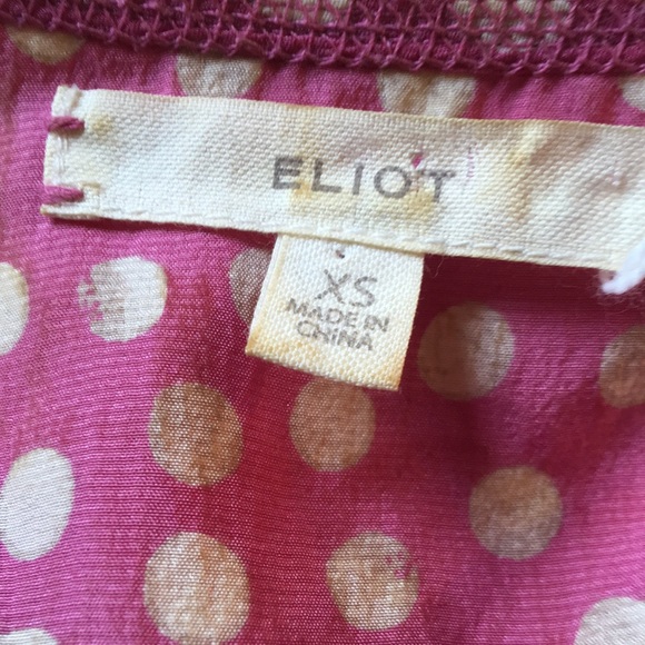 Eliot pink polka dot tank. Silk - Picture 2 of 6